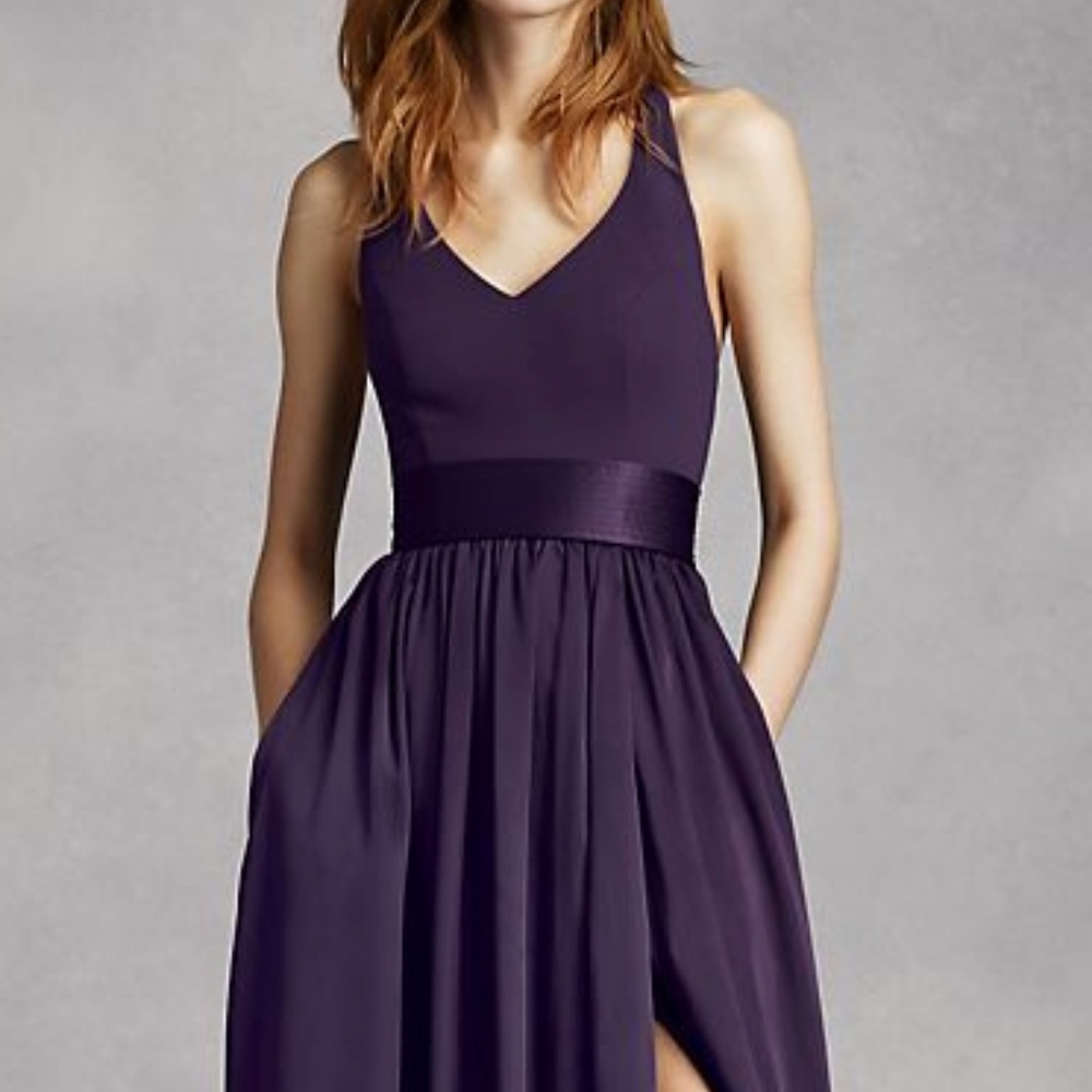 WHITE by Vera Wang Bridesmaid Dress - Amethyst